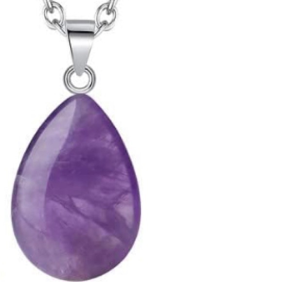 Amethyst Pendant & Opal Pendant Necklaces - Picture 5 of 6